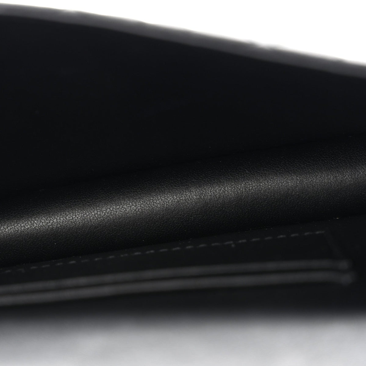 Supple Calfskin Caro Pouch with Chain Black AT My store