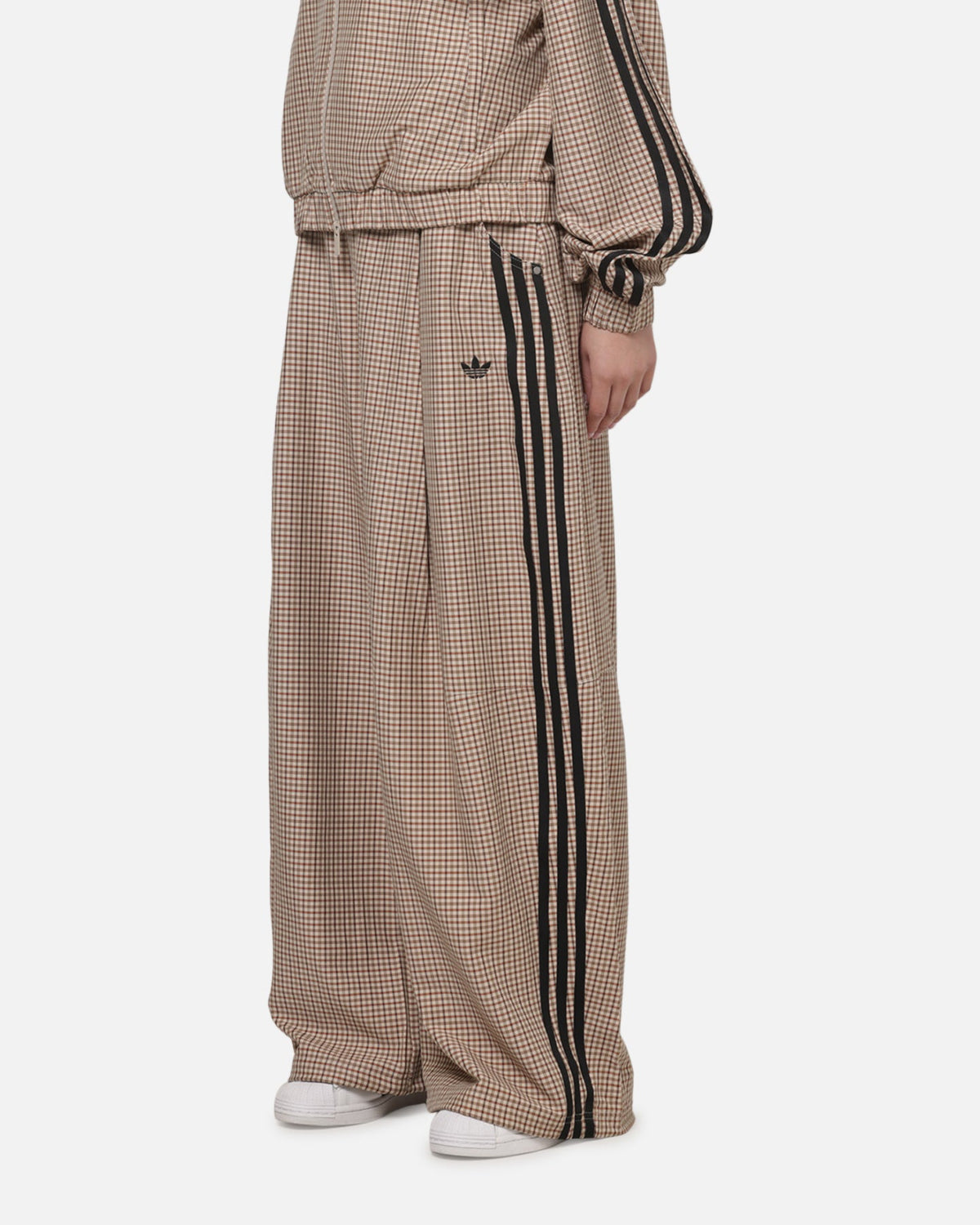 Best-Selling Adidas Women's Checks Trousers Beige