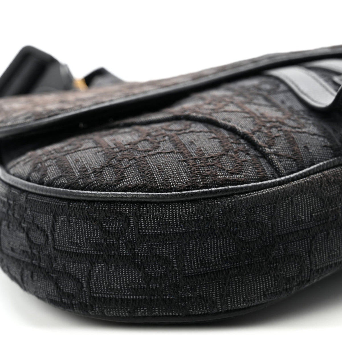 Oblique Mens Saddle Bag Black Blue AT My store