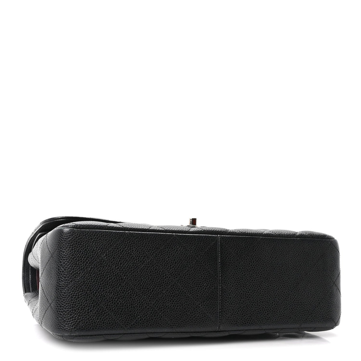 Caviar Quilted Jumbo Double Flap Black At My store