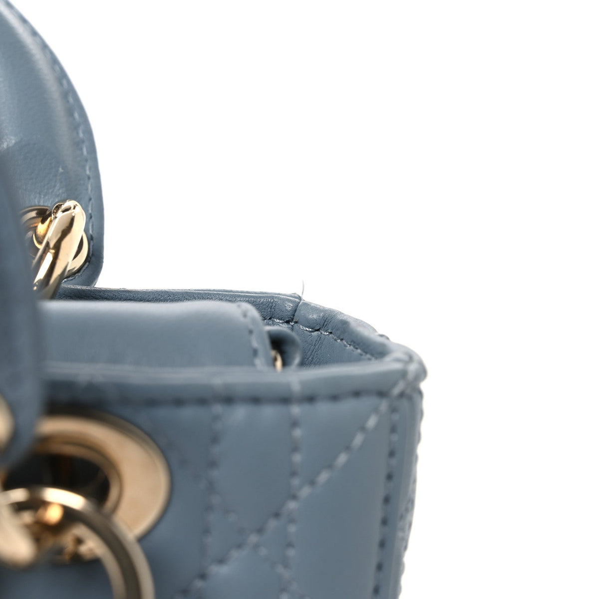 Lambskin Cannage Micro Lady D-Joy Cloud Blue AT My store