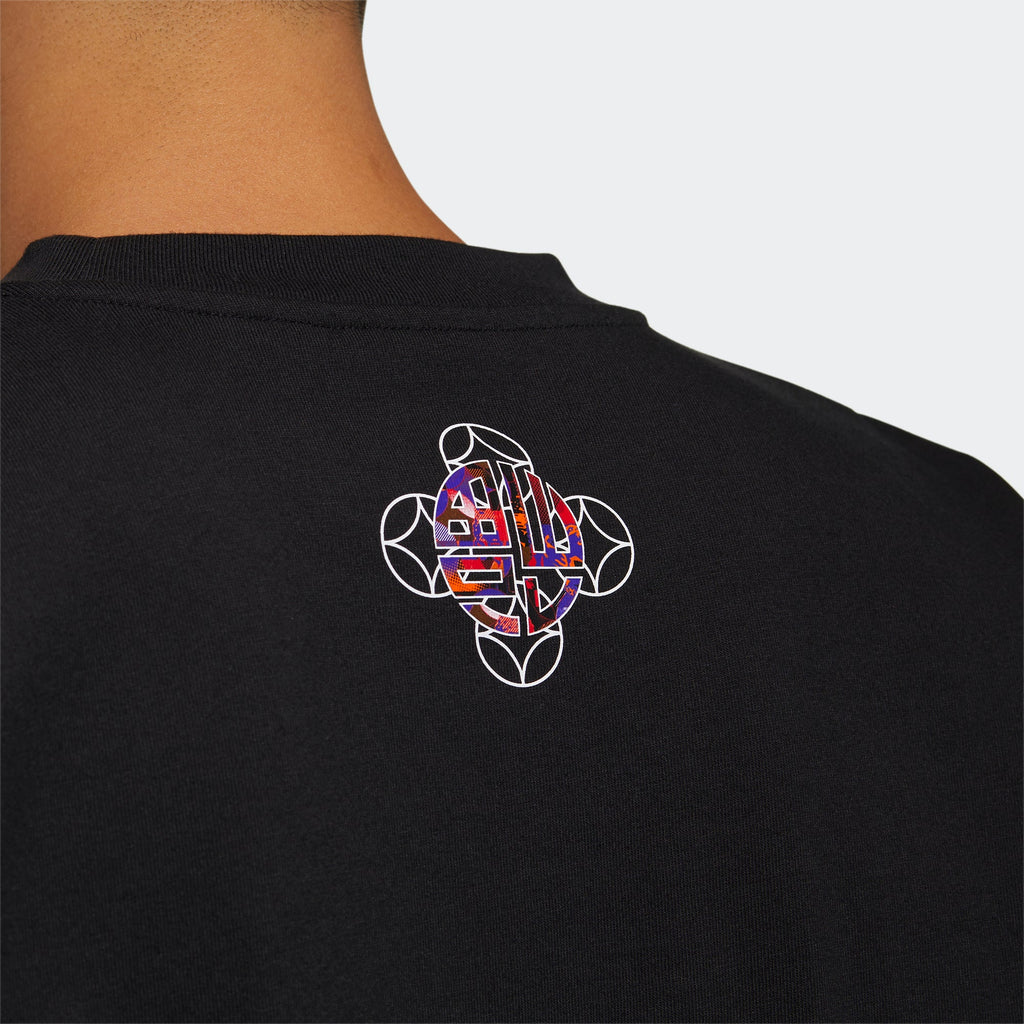 New Arrival Adidas Original CNYN TAPE  TEE Men - BLACK PURPLE