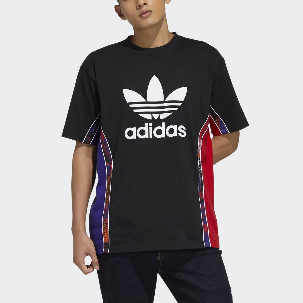 New Arrival Adidas Original CNYN TAPE  TEE Men - BLACK PURPLE