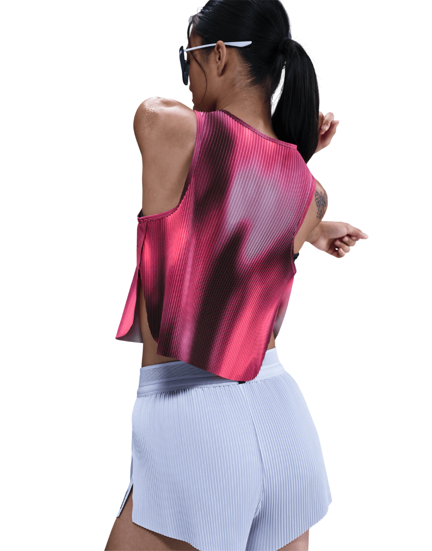 Top Seller Women's DriFIT AeroSwift Faith Kipyegon Running Tank: Rush Fuchsia | Burgundy Crush