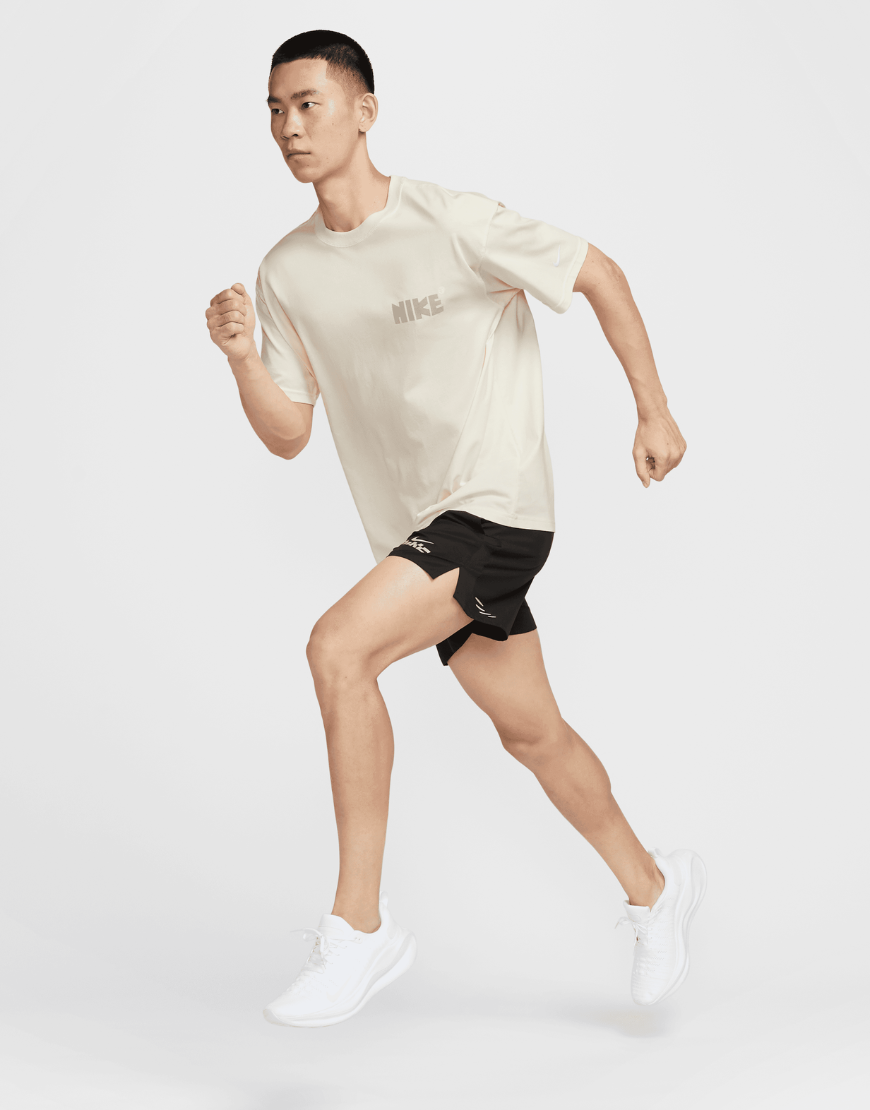 Top Seller Men's Nike M90 Running T-Shirt :Soft Pearl