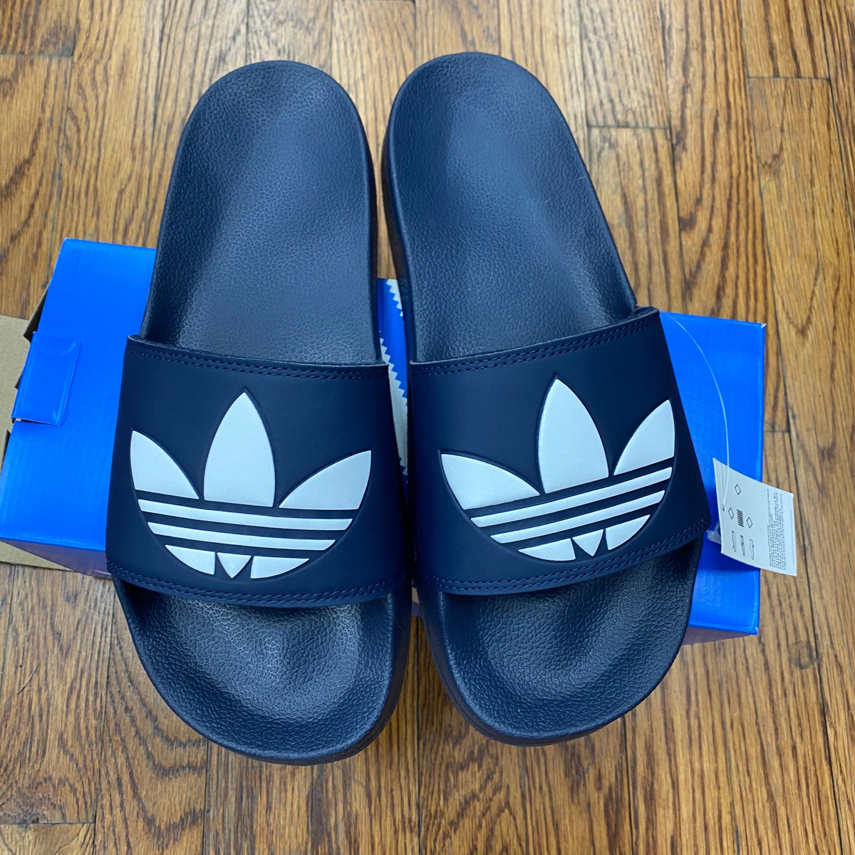 New Arrival Adidas Original  ADILETTE LITE SLIDES Men - CONAVY/FTWWHT/CONAVY