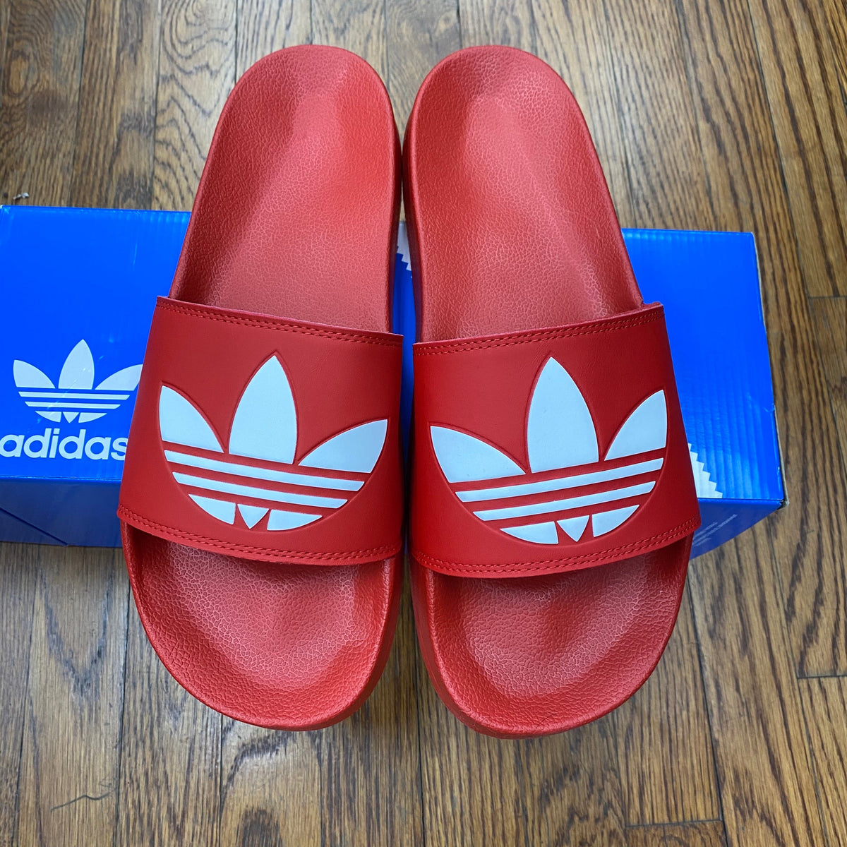 New Arrival Adidas Original ADILETTE LITE SLIDES Men - SCARLE/FTWWHT/SCARLE