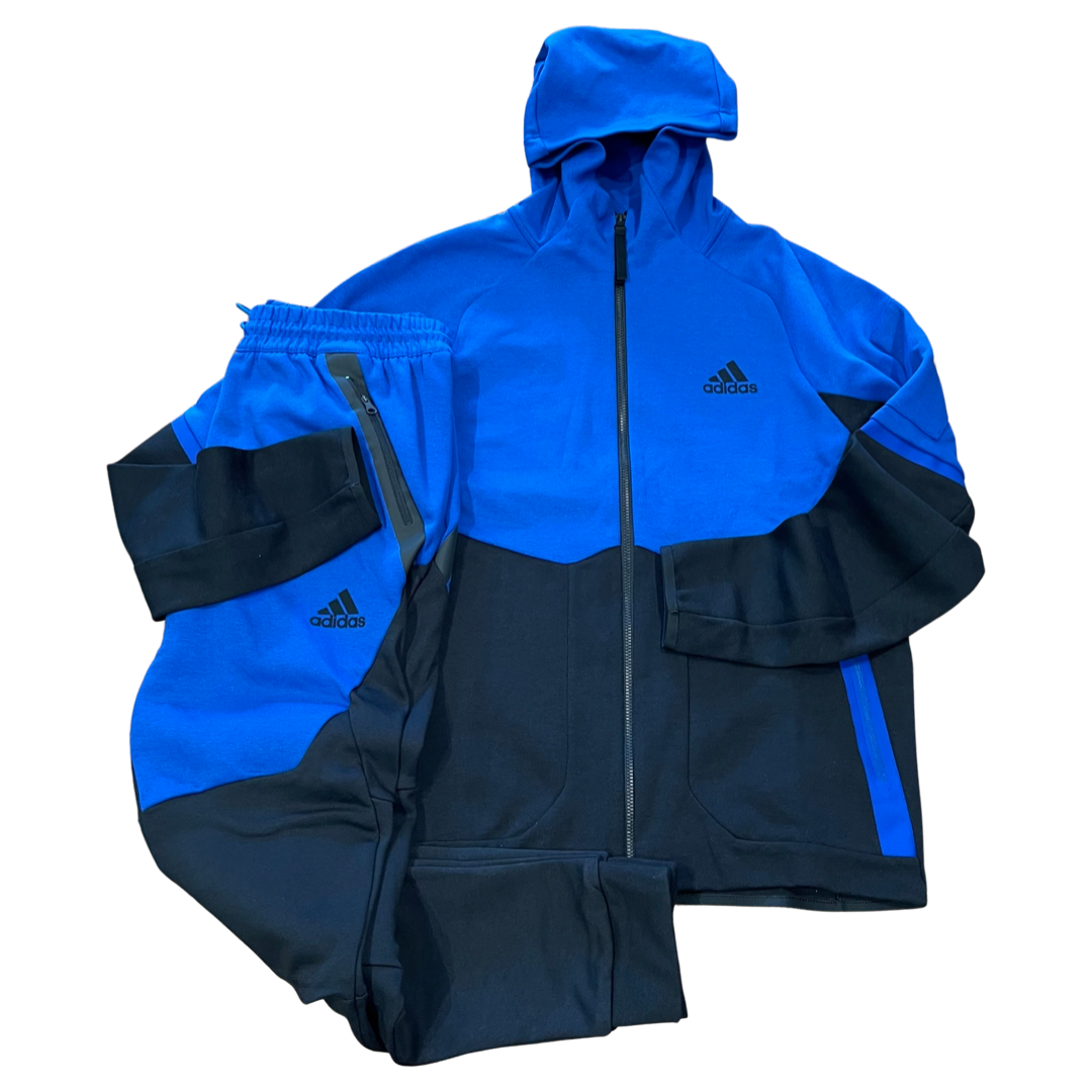 New Arrival Adidas - ZIP HOODY  TRACKSUIT Men - TEAM ROYAL BLUE