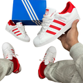 New Arrival Adidas Original SUPERSTAR FOUNDATION Men - WHITE RED