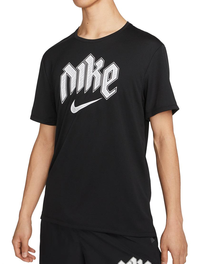 Top Seller Men's DriFIT Run Division Miler Running Tee :Black