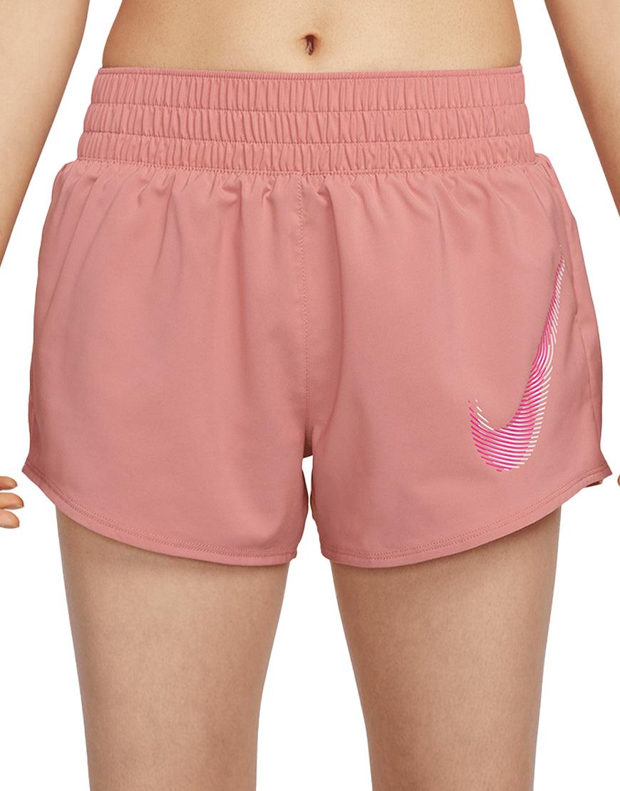 Top Seller Women's DriFIT One Swoosh Running Shorts :Fierce Pink