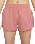 Top Seller Women's DriFIT One Swoosh Running Shorts :Fierce Pink