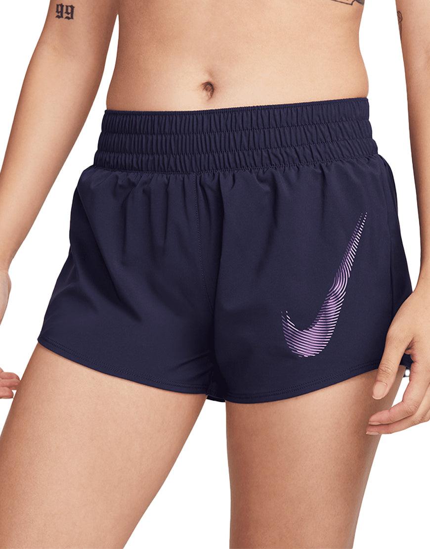 Top Seller Women's DriFIT One Swoosh Running Shorts :Purple Ink