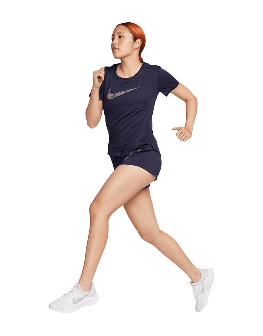 Top Seller Women's DriFIT One Swoosh Running Shorts :Purple Ink