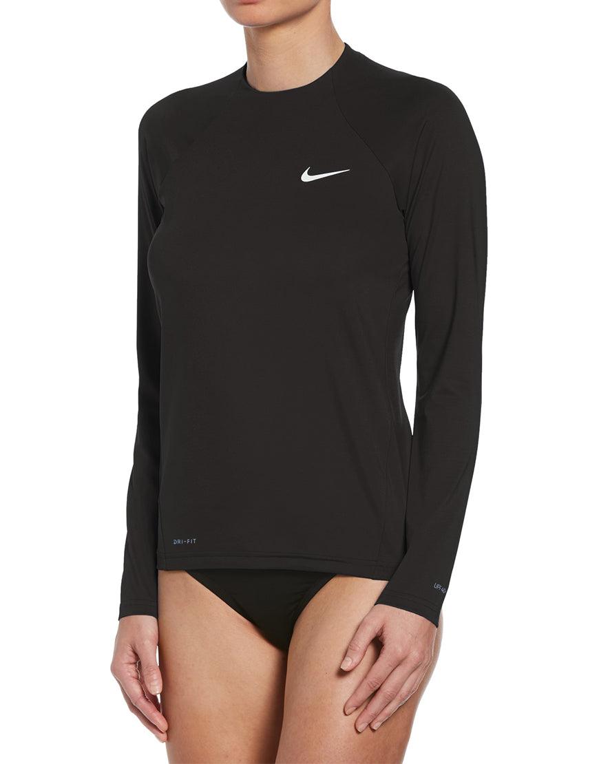 Top Seller Women's Essential Hydroguard Swim Shirt :Black