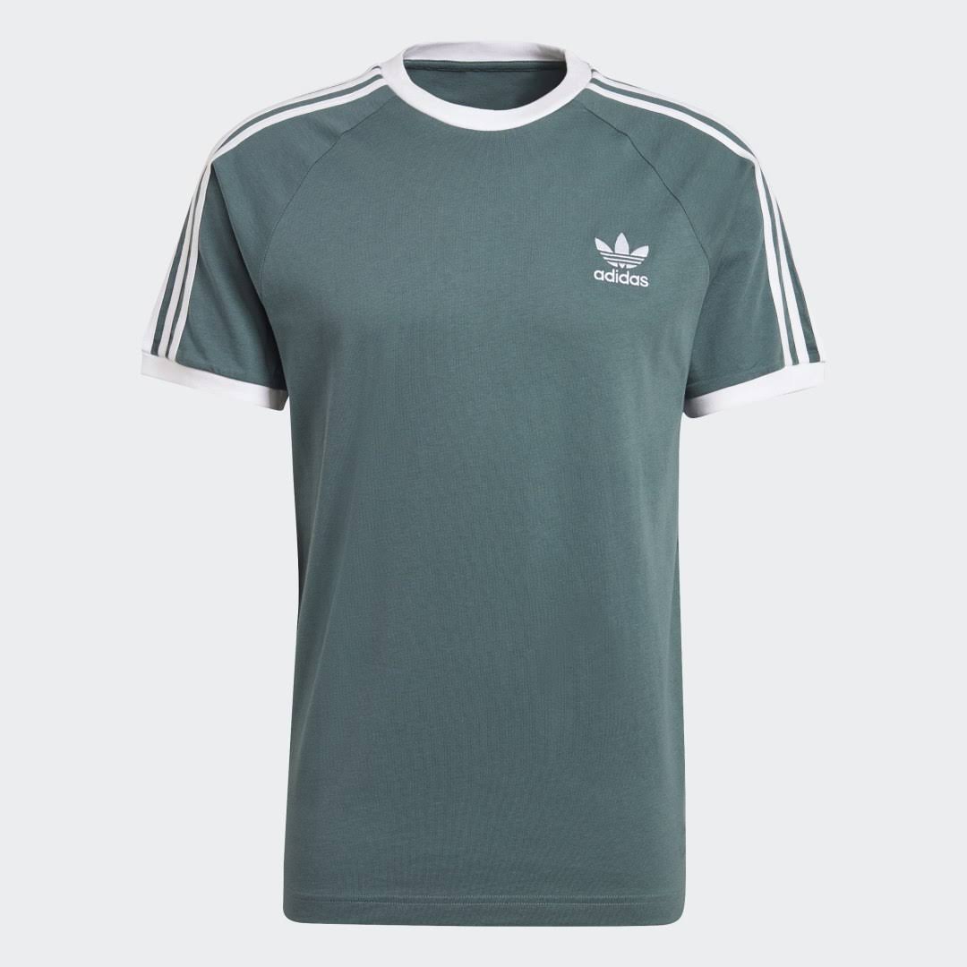 New Arrival Duplicate didas Original 3-STRIPES TEE Men - HAZY EMERALD
