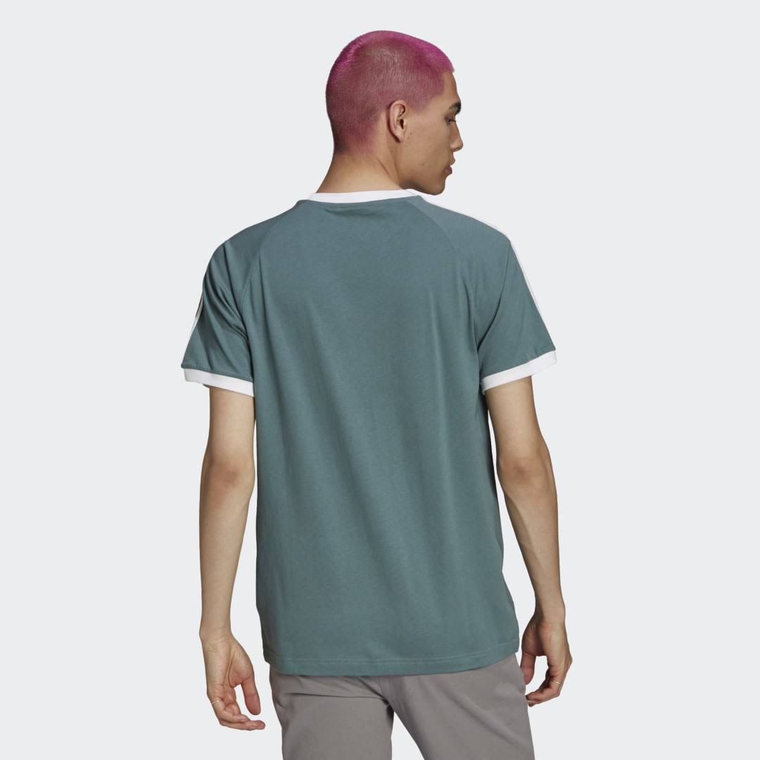 New Arrival Duplicate didas Original 3-STRIPES TEE Men - HAZY EMERALD