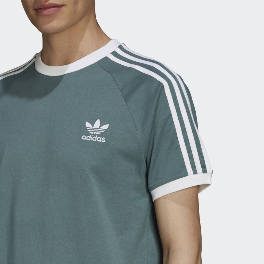 New Arrival Duplicate didas Original 3-STRIPES TEE Men - HAZY EMERALD